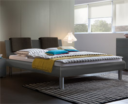 Das Doppelbett Enna ist auch in Überlänge und in 140x200cm erhältlich
