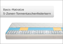 5 Zonen Basis-TTF-Matratze