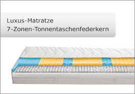 Tonnentaschenfederkern-Luxus-Matratze mit 7 Liegezonen