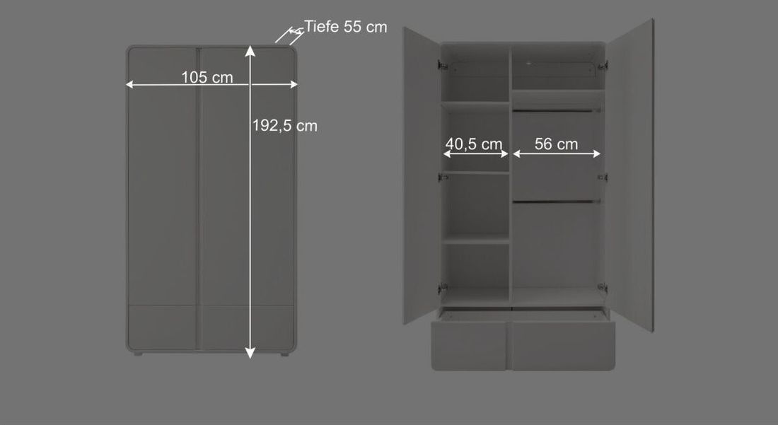 Kleiderschrank Kids Arctic