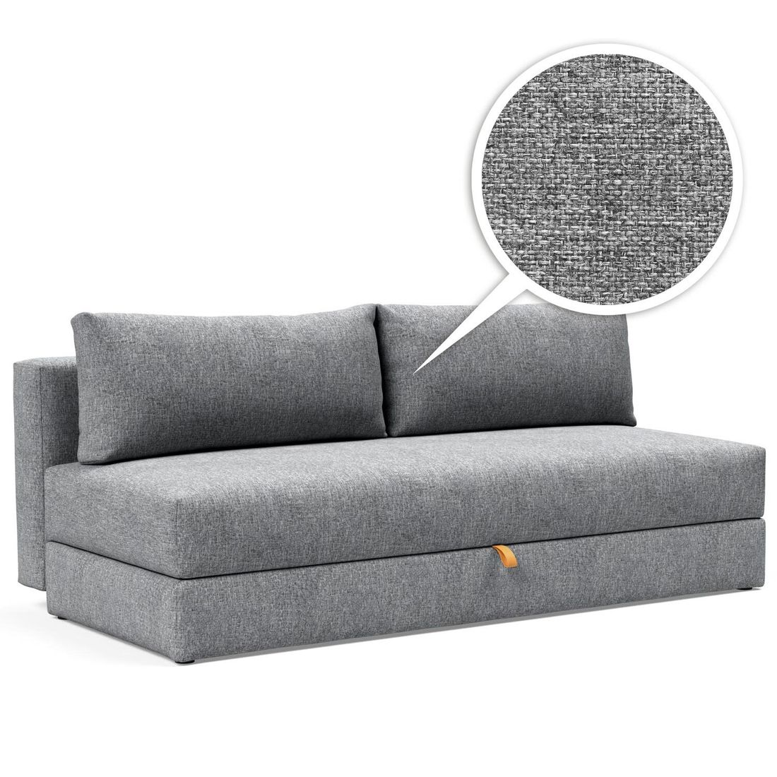 Schlafsofa Aisling Webstoff/Feincord mit Stauraum