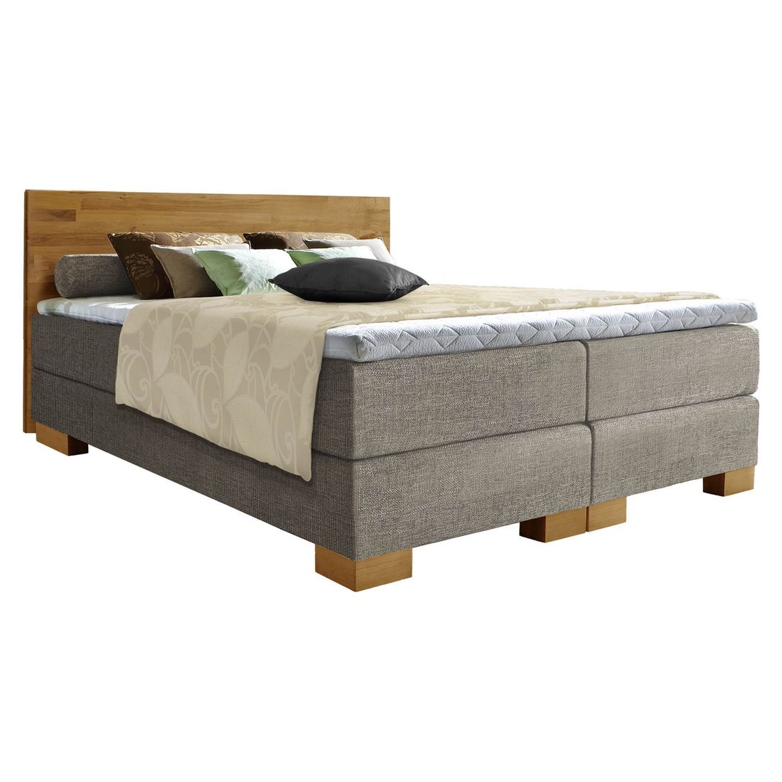 HOMELIV. Boxspringbett Salvatore Webstoff
