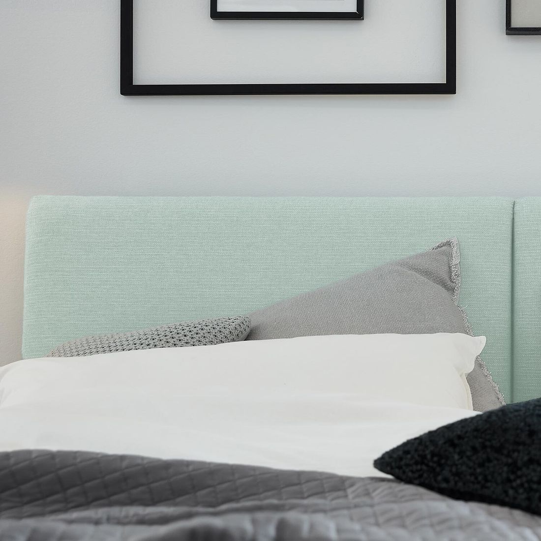 Musterring Boxspringbett Elias Webstoff mit Kopfteil geradlinig