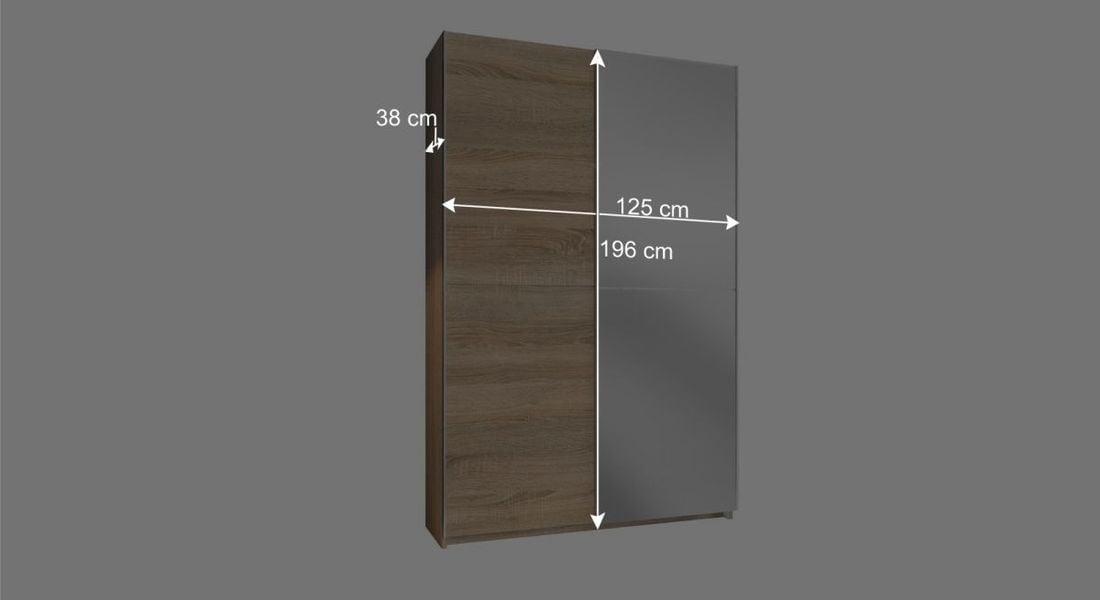 Schwebetüren-Kleiderschrank Nocera