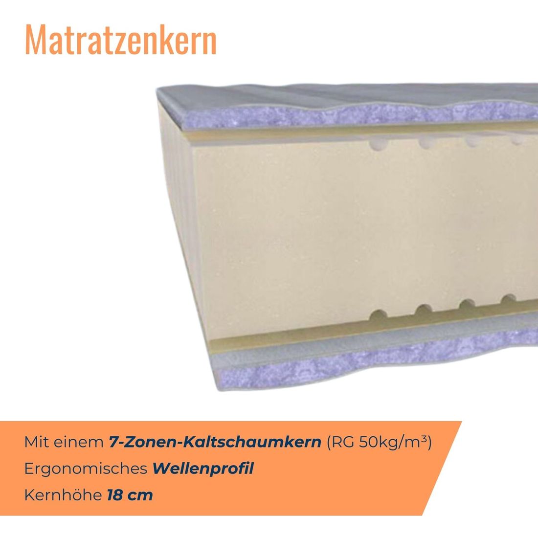 Malie Kaltschaum-Matratze Sumo XXL