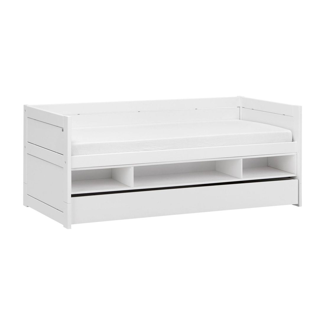 LIFETIME Sofa-Kojenbett Original Kiefer Massivholz mit Lattenrost und Schubkasten