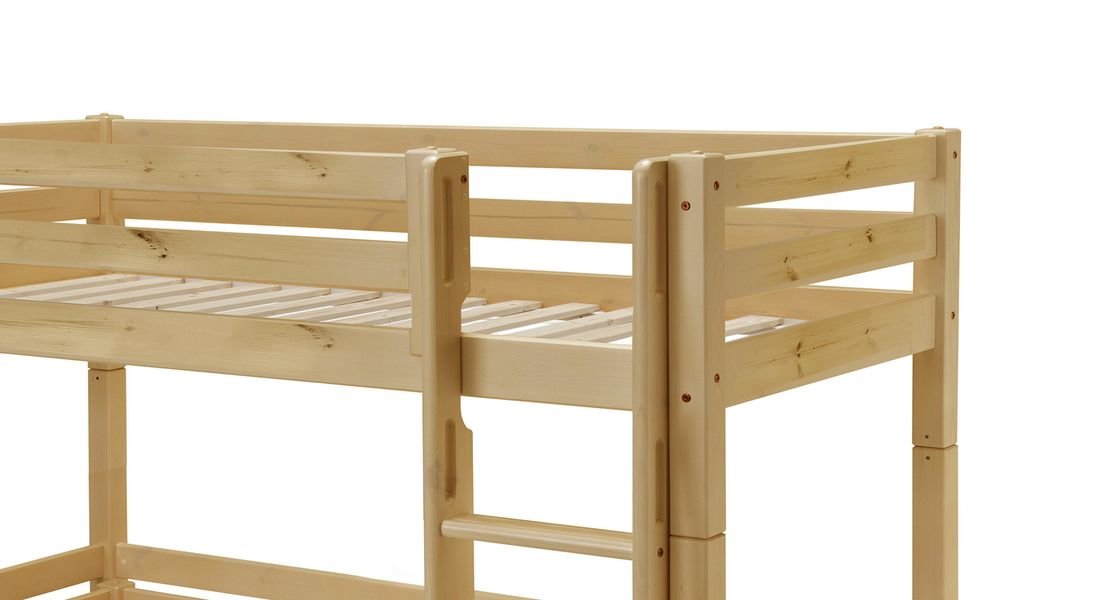 Eck-Etagenbett Kids Paradise Kiefer Massivholz mit Lattenrost