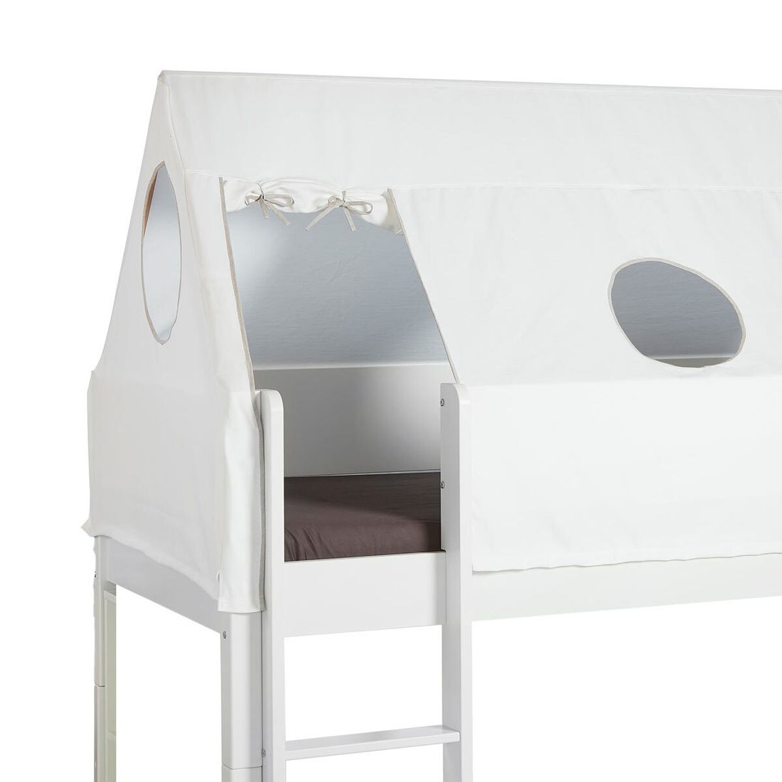 Mini-Hochbett Kids Town Tipi Buche teilmassiv mit Lattenrost