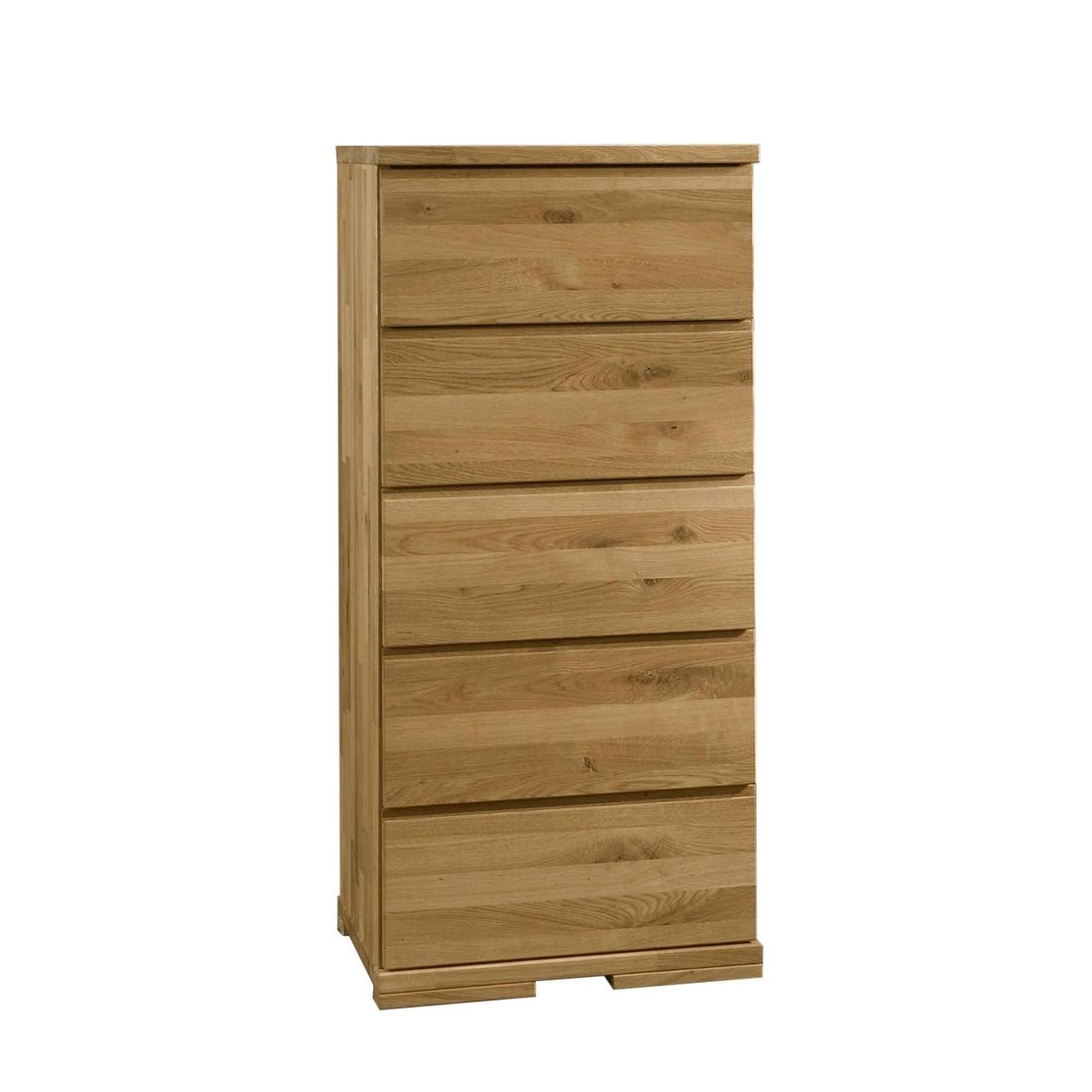 Hochkommode Andalucia Variante 2 Kernbuche/Wildeiche Massivholz mit Schubladen