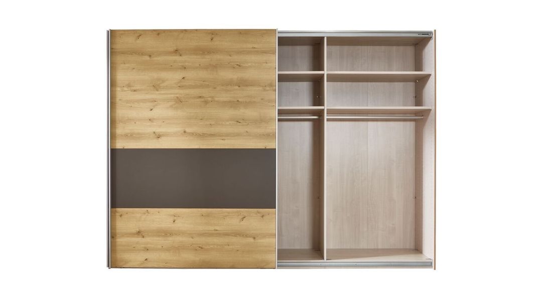Schwebetüren-Kleiderschrank Atakama Eiche Dekor