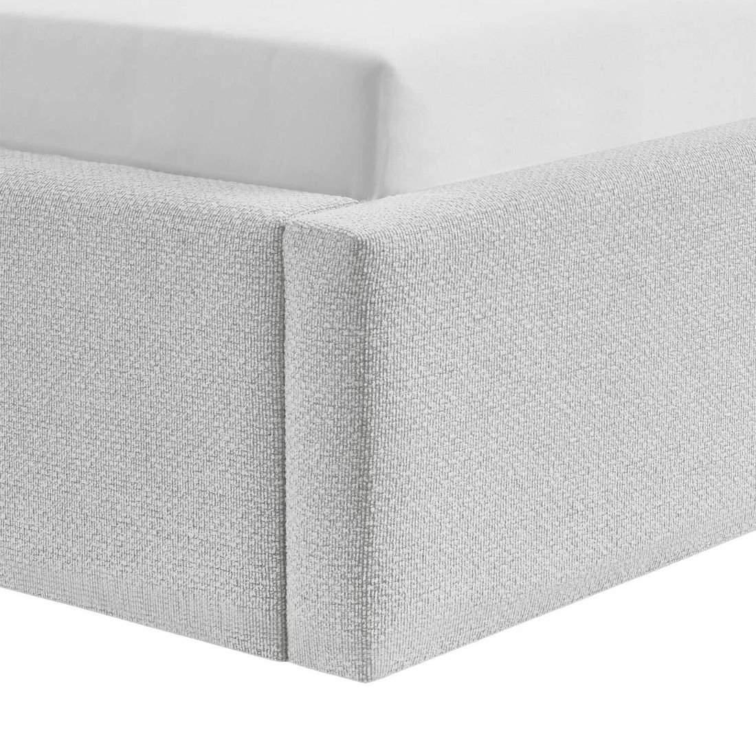 HOMELIV. Familienbett Dorisa Webstoff mit Bettkasten und Lattenrost 240x200cm