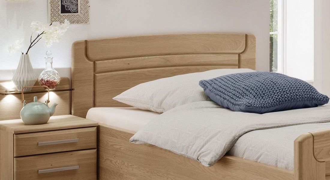 Seniorenbett Hazleton Komfort Eiche teilmassiv