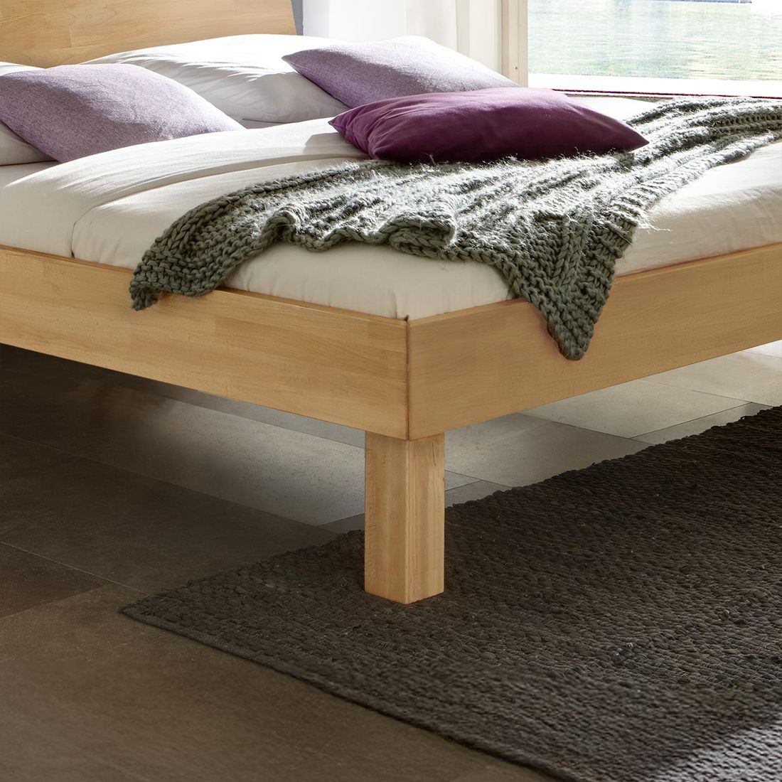 Bett Riga Buche Massivholz