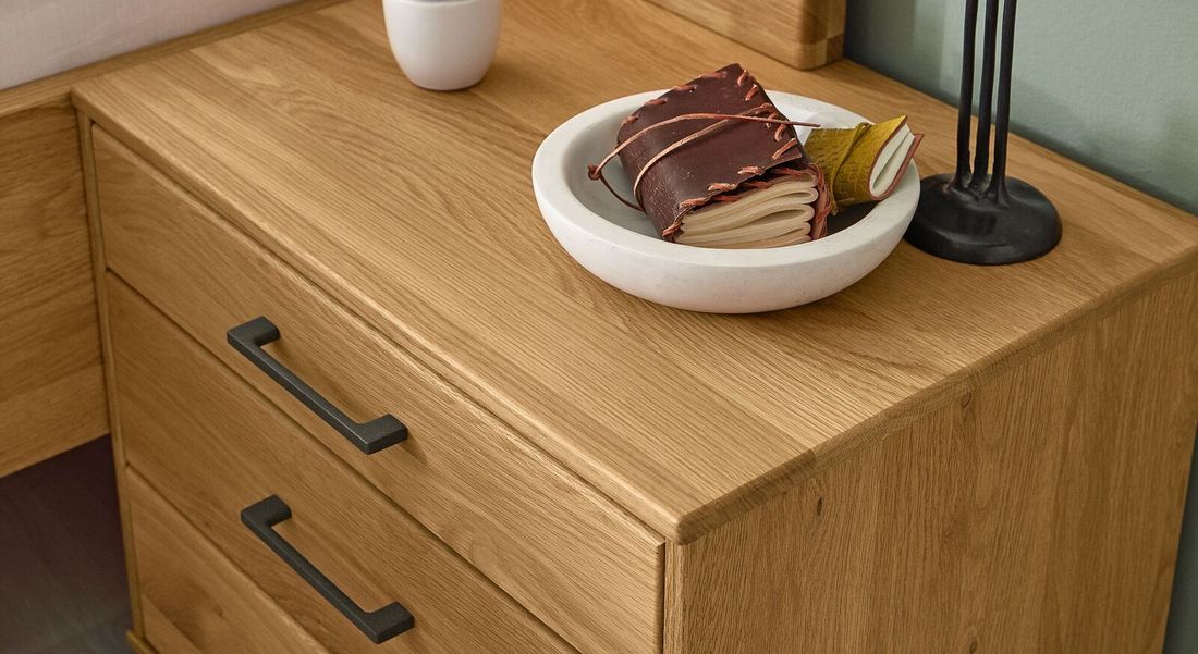 Musterring Nachttisch Sorrent Eiche teilmassiv H 48cm