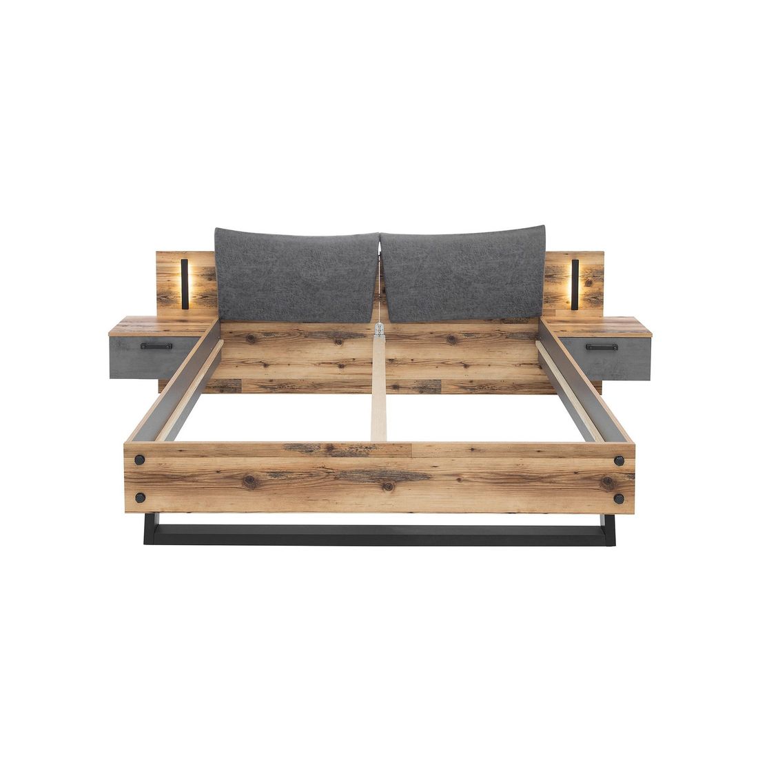 Bett mit Nachttischen Rocca
