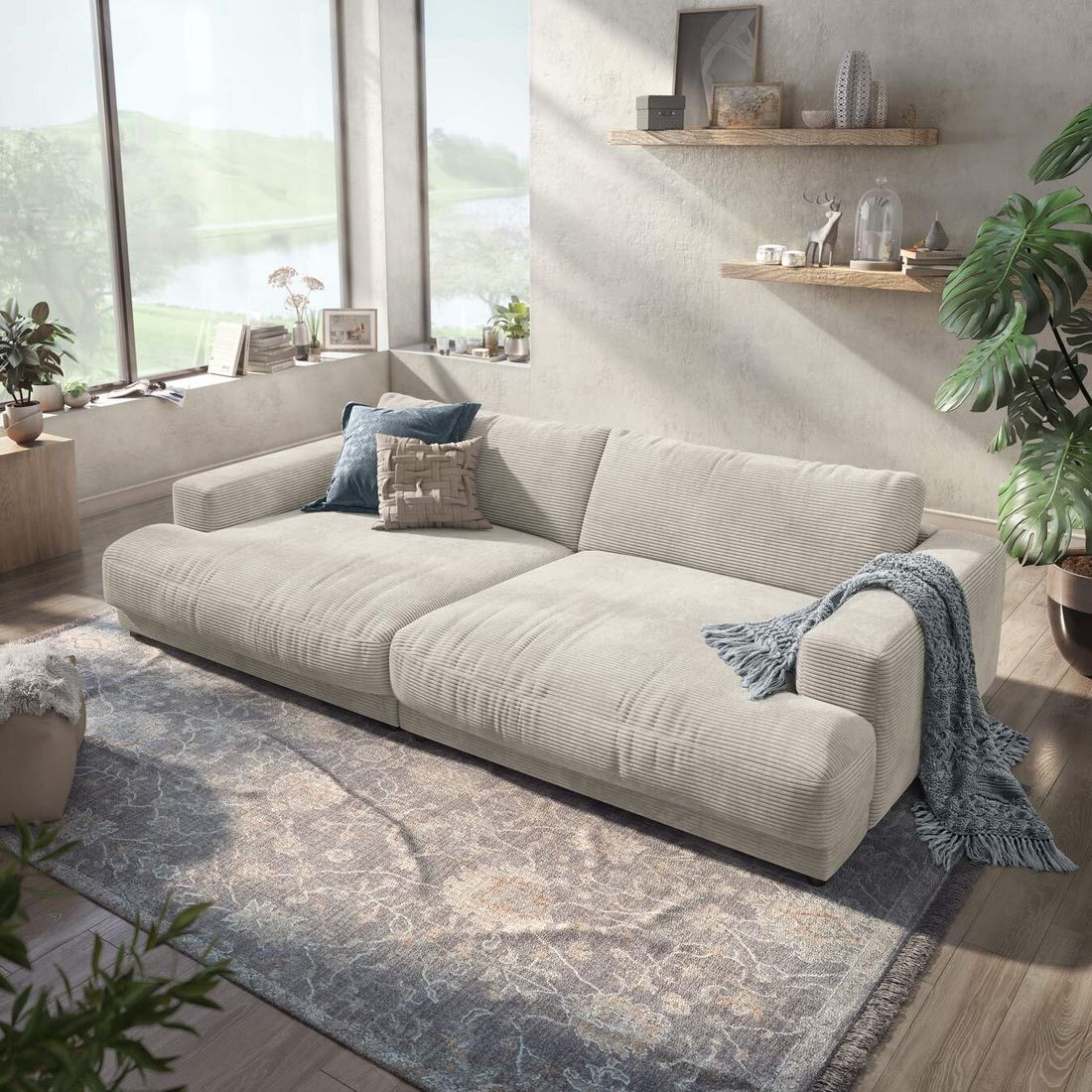 HOMELIV. Big Sofa Bahia 290x170x85cm
