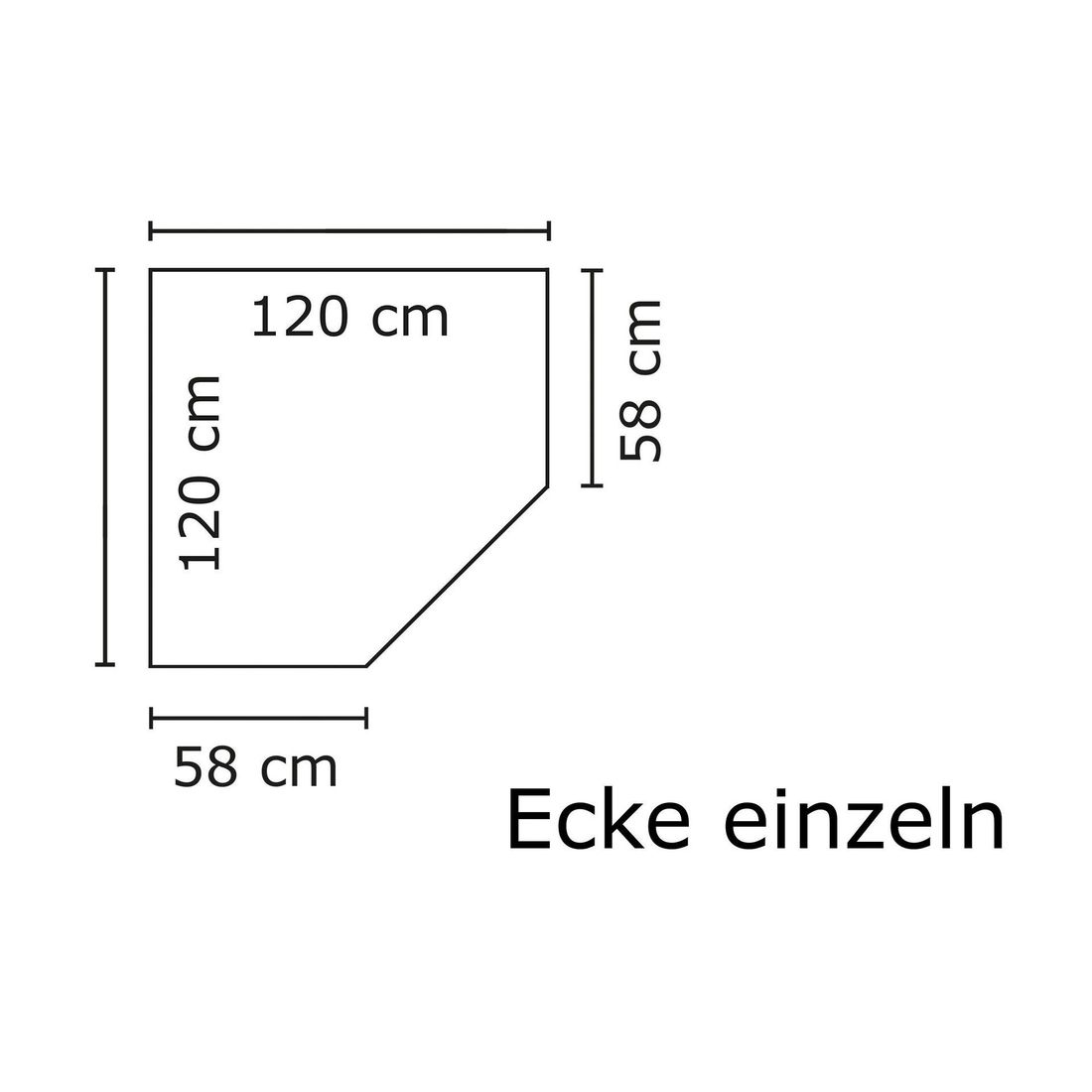 Eck-Kleiderschrank Esperia mit Beleuchtung