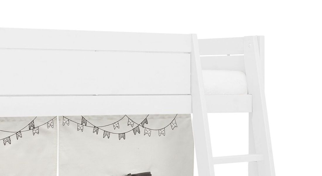 LIFETIME Midi-Hochbett Cactus Kiefer Massivholz mit Lattenrost