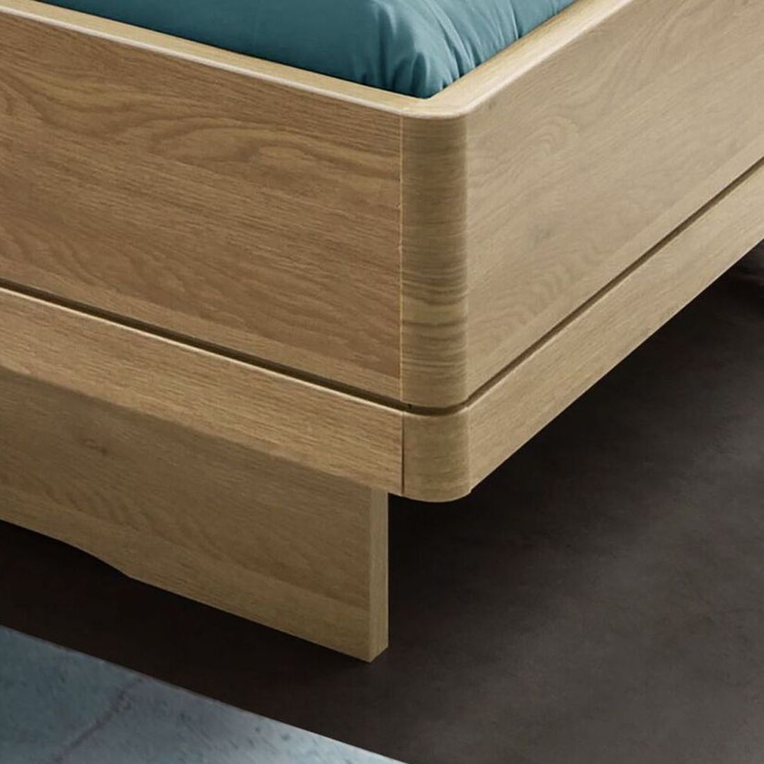Doppelbett Ayla Komfort Eiche Dekor