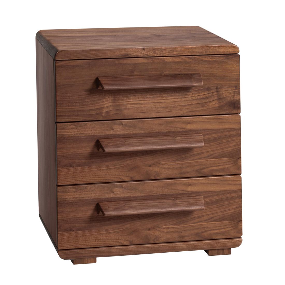 Nachttisch Malea Nussbaum Massivholz H 57cm