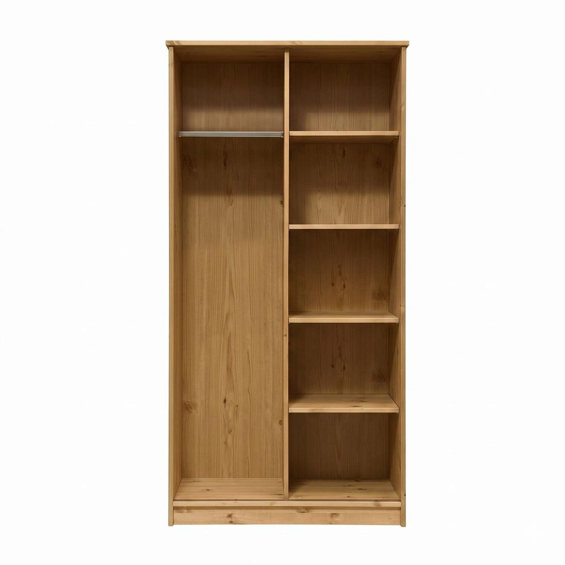 Schiebetüren-Kleiderschrank Kids Paradise Kiefer Massivholz mit Innenausstattung H 200cm