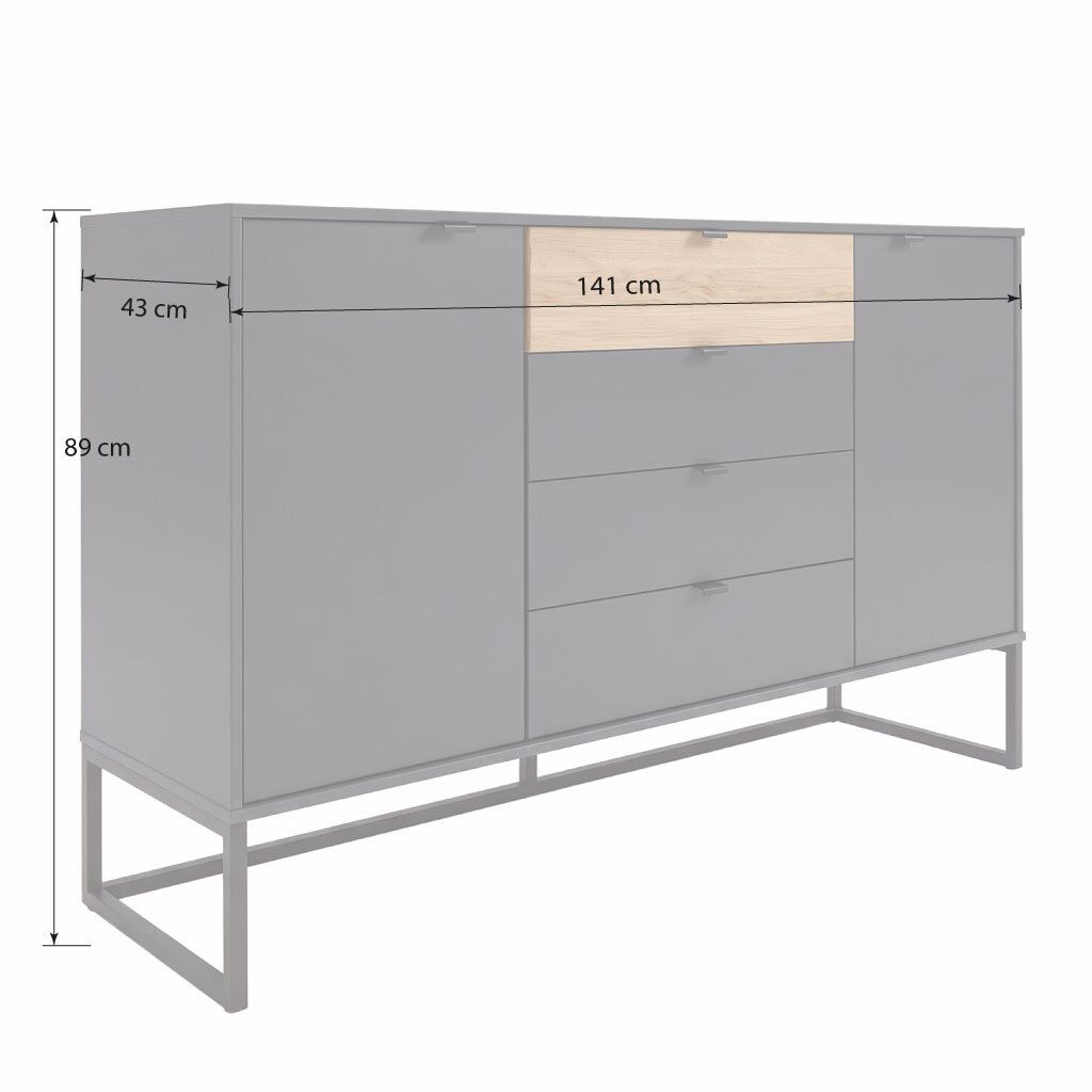 Sideboard Sinta mit Schubladen und Türen