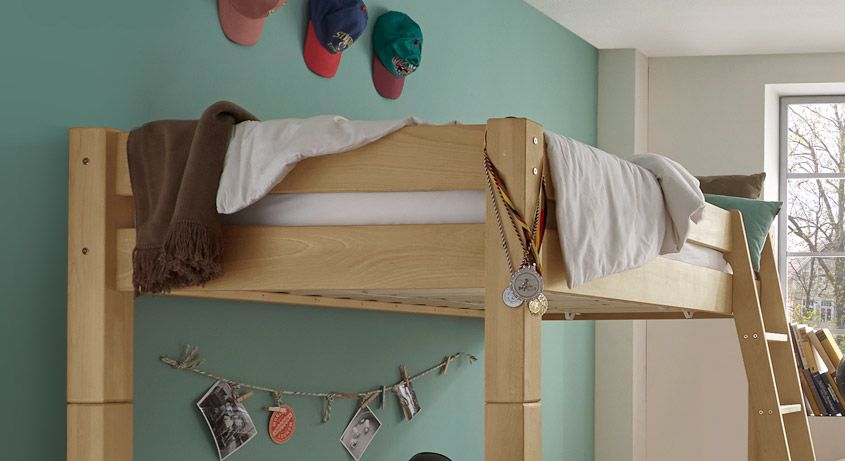 Etagenbett Kids Fantasy Buche Massivholz mit Lattenrost