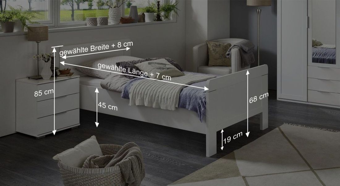 Einzelbett Aradeo Komfort