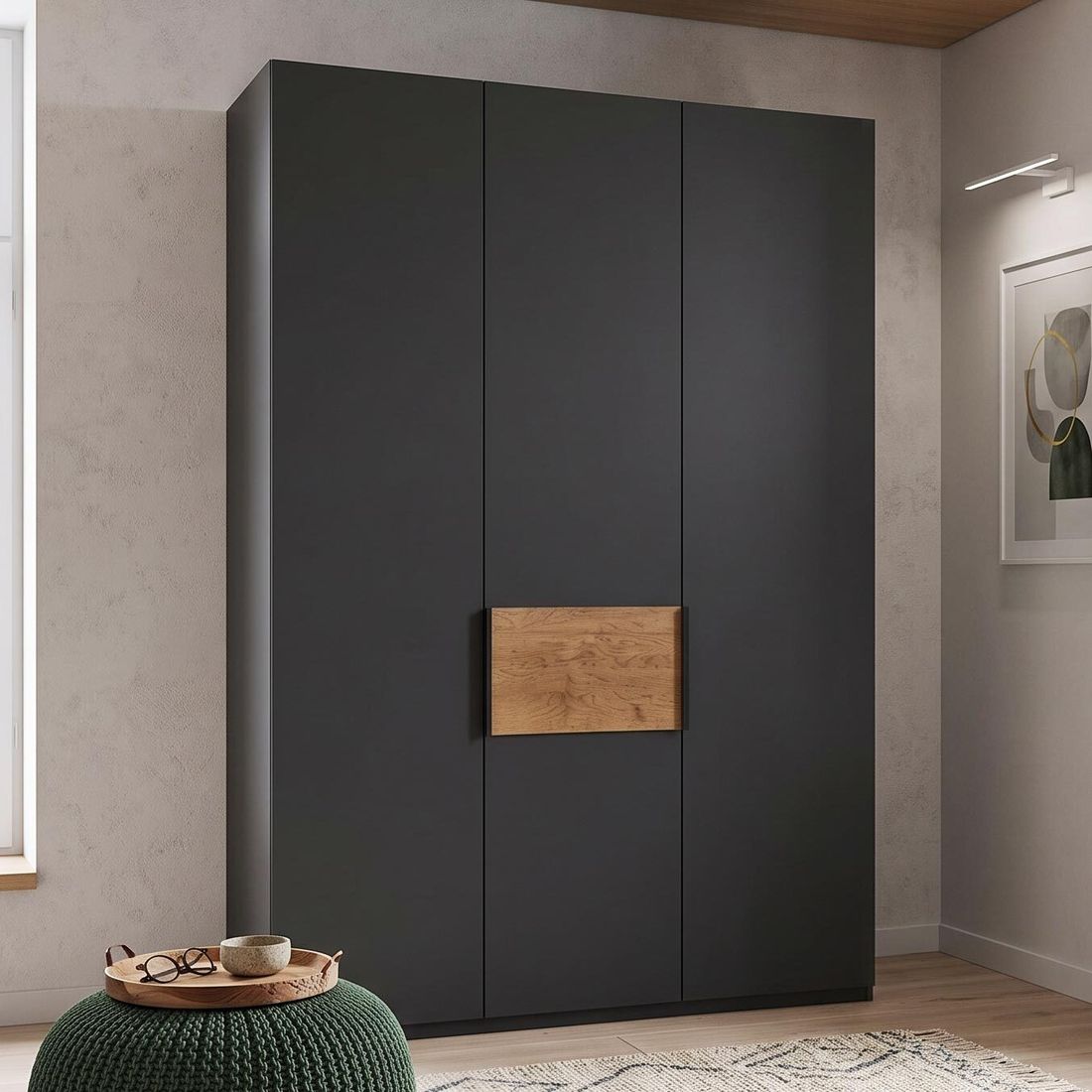 Drehtüren-Kleiderschrank Sinta