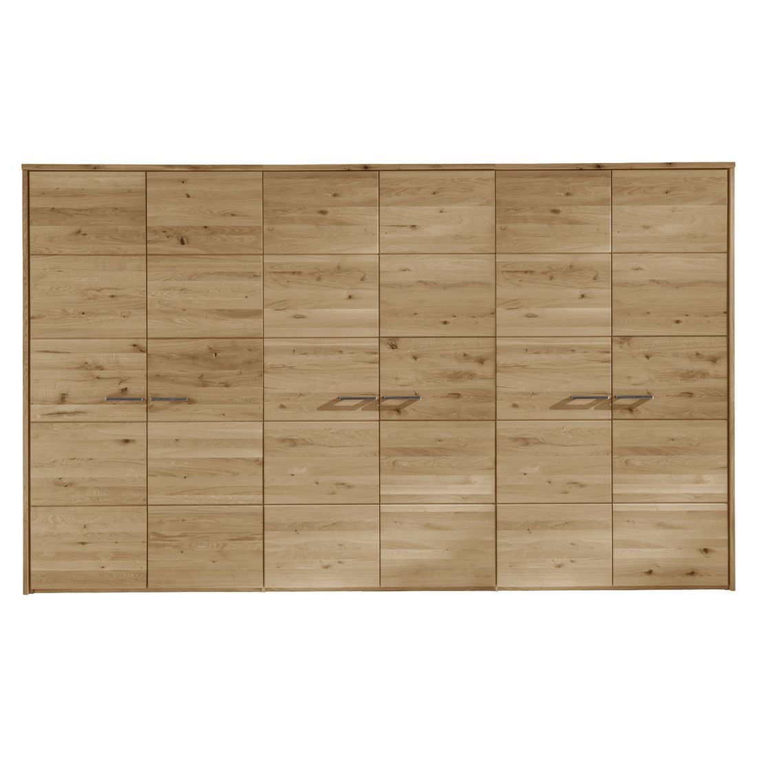 Drehtüren-Kleiderschrank Kärnten Wildeiche Massivholz H 218,7cm