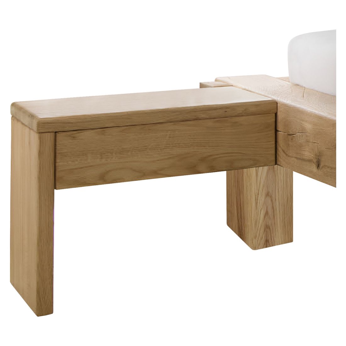 Nachttisch Doba Wildeiche Massivholz H 40cm