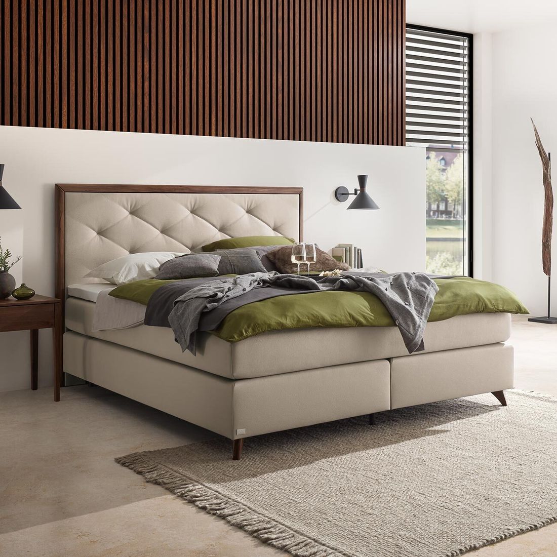 Boxspringbett Snella Kunstleder