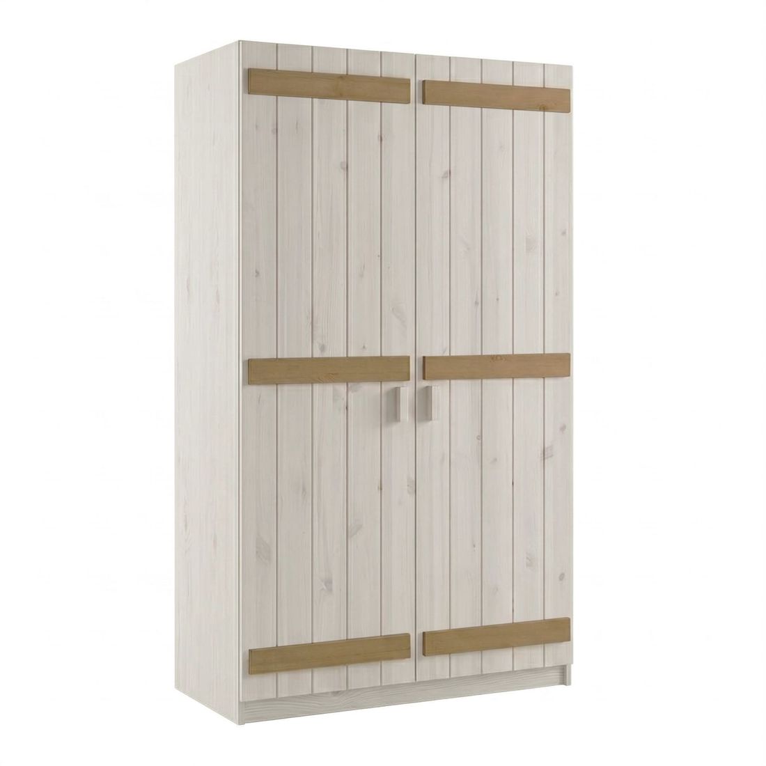 Drehtüren-Kleiderschrank Kids Paradise Kiefer Massivholz
