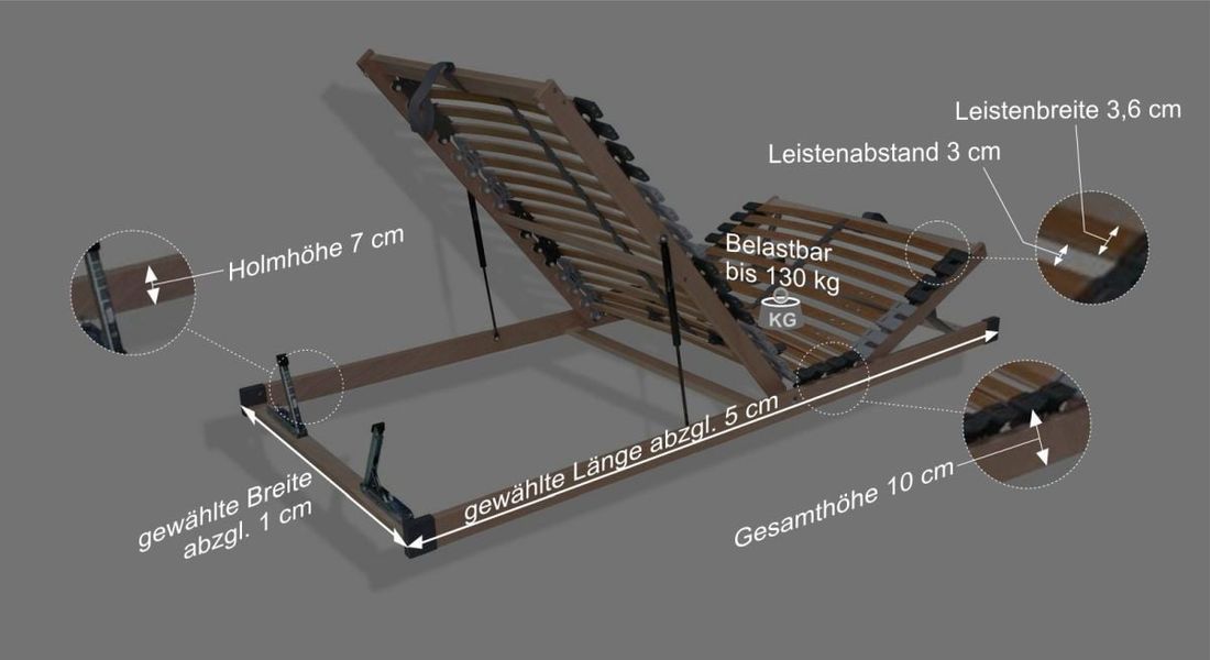 youSleep Lattenrost mit Bettkastenfunktion