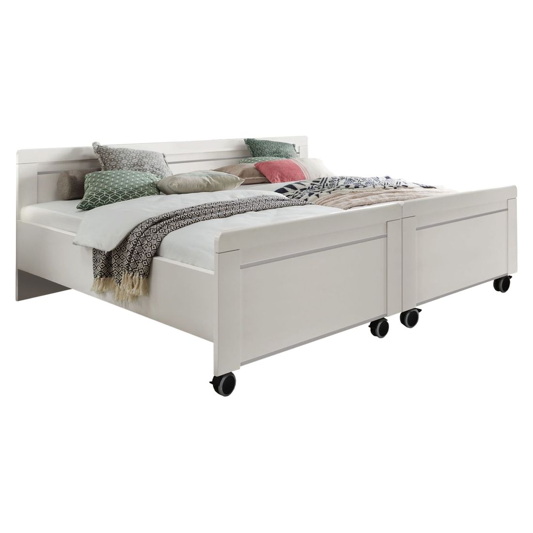 Senioren-Doppelbett Calimera Komfort mit Rollen