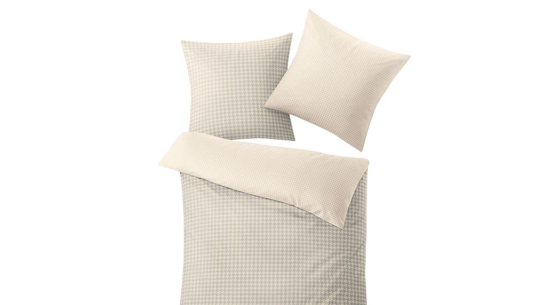 Kleine Wolke Mako-Satin-Bettwäsche Stirling Taupe
