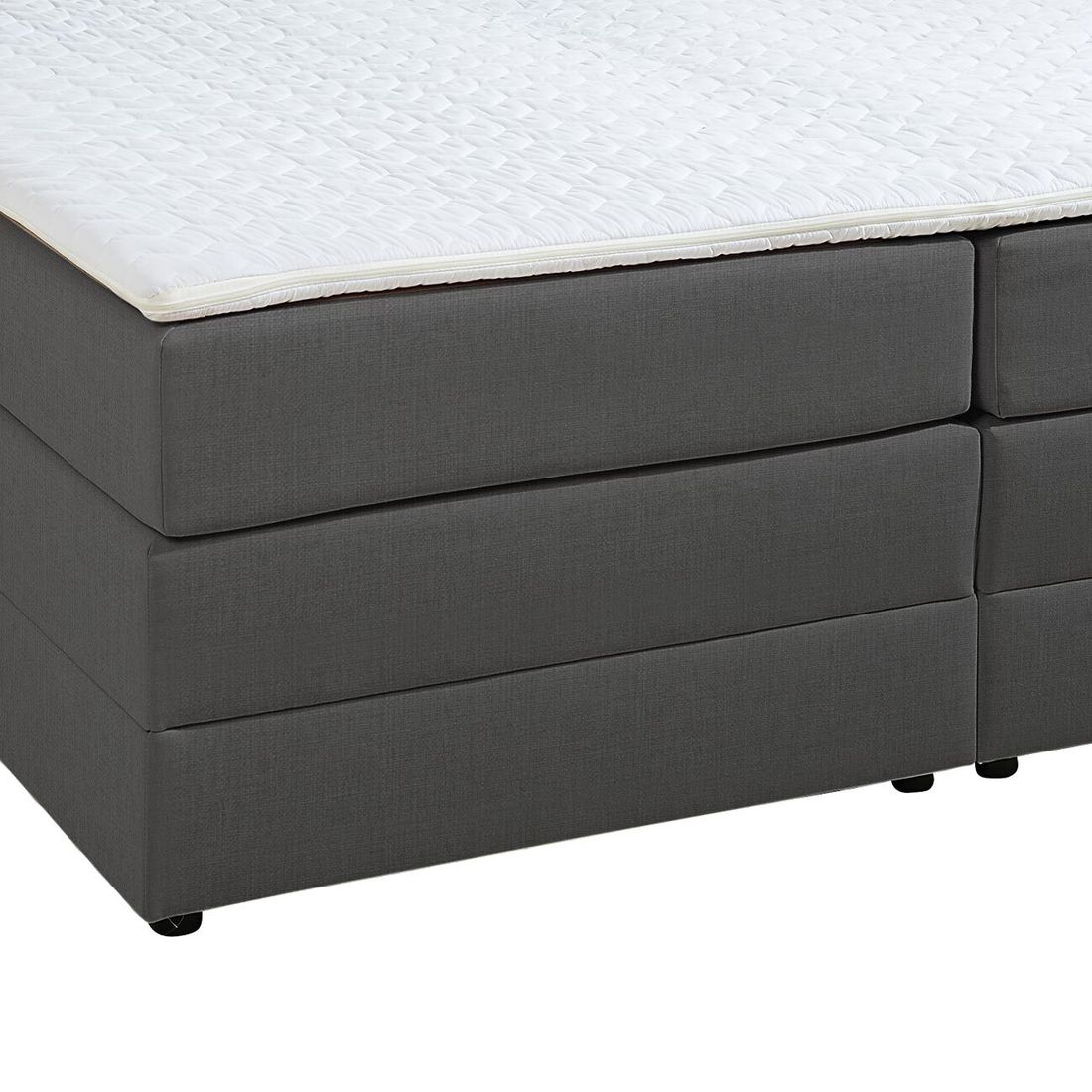 HOMELIV. Boxspringbett Luciano Webstoff mit Bettkasten