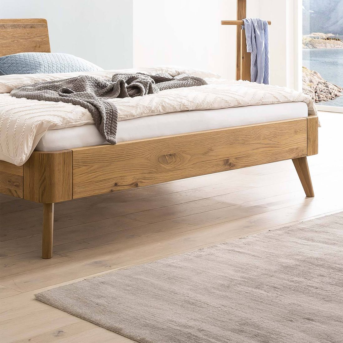 Bett Dosima Wildeiche Massivholz
