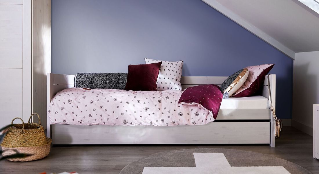 LIFETIME Sofabett Original Kiefer Massivholz mit Lattenrost
