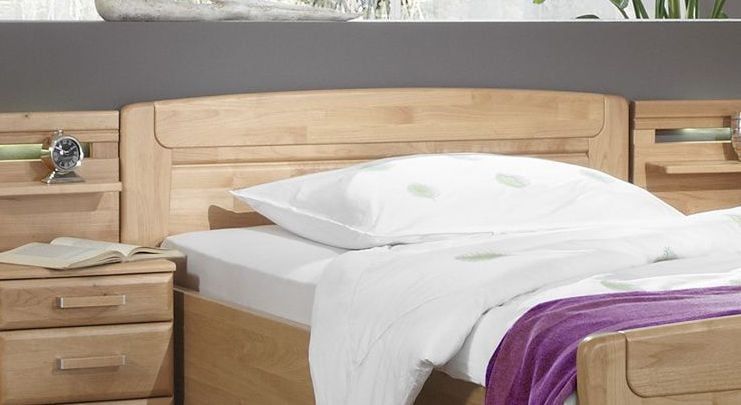 Seniorenbett Sanando Komfort Erle teilmassiv