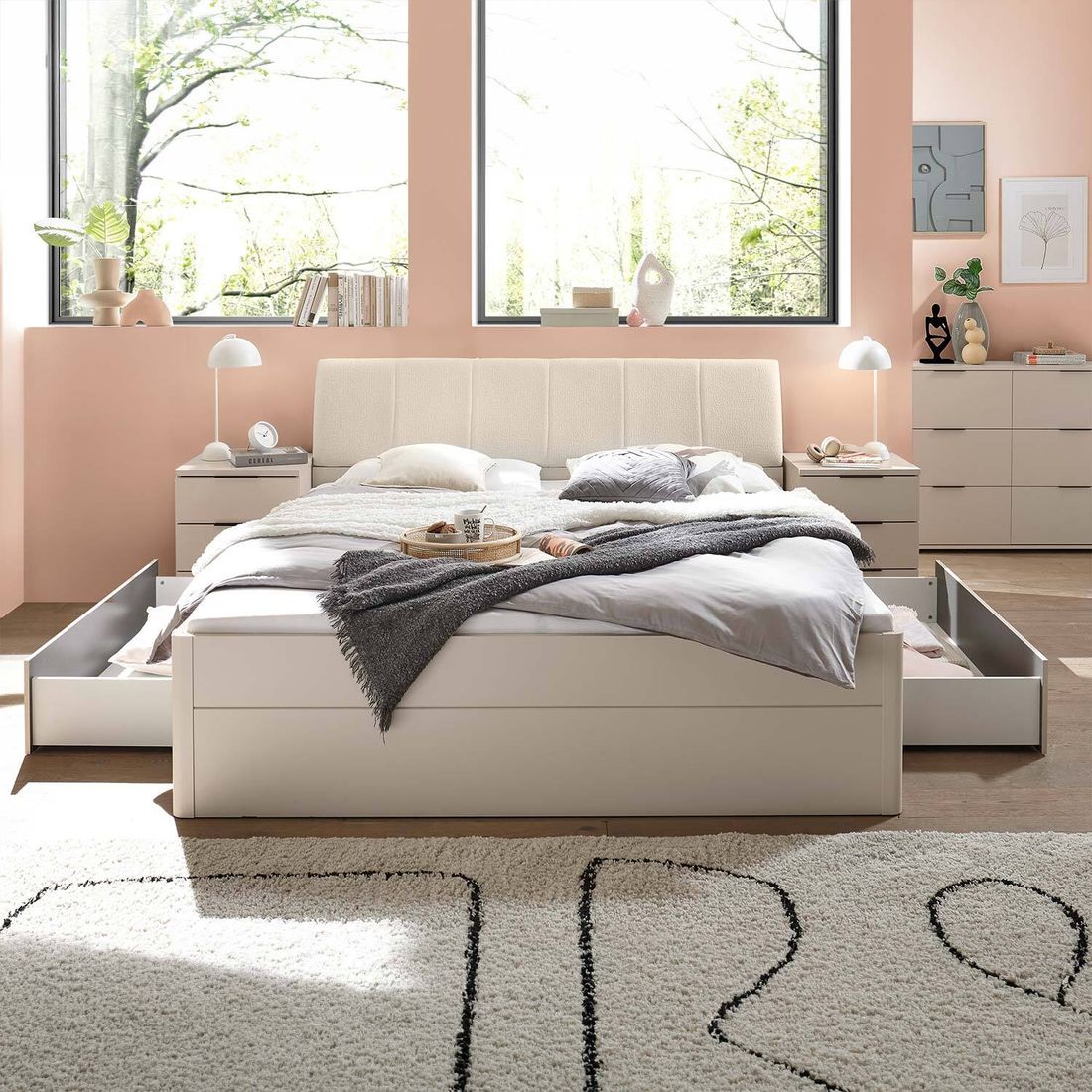 Bett Amplia Komfort mit Schubkasten 180x200cm