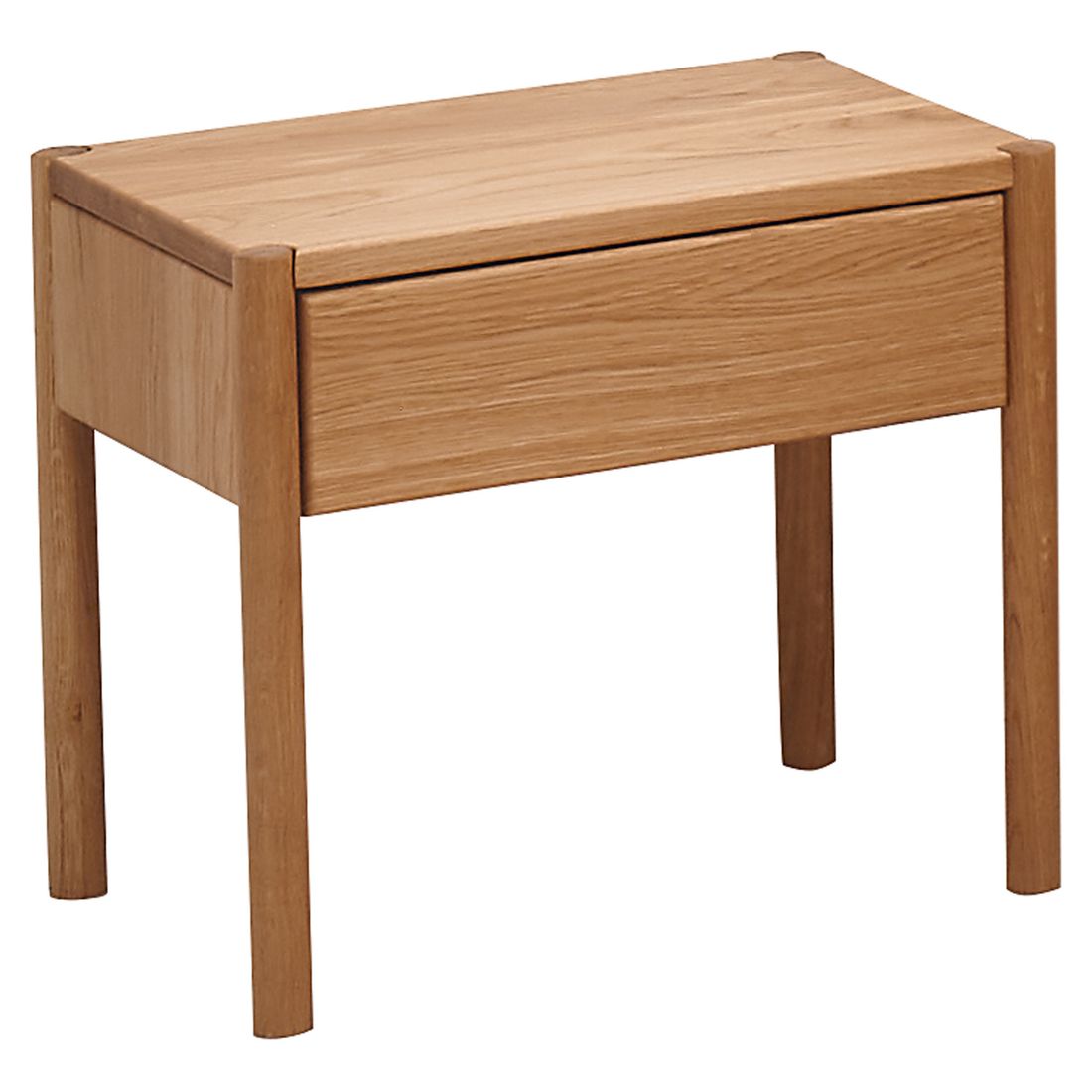Nachttisch Alea Wildeiche Massivholz H 43cm metallfrei