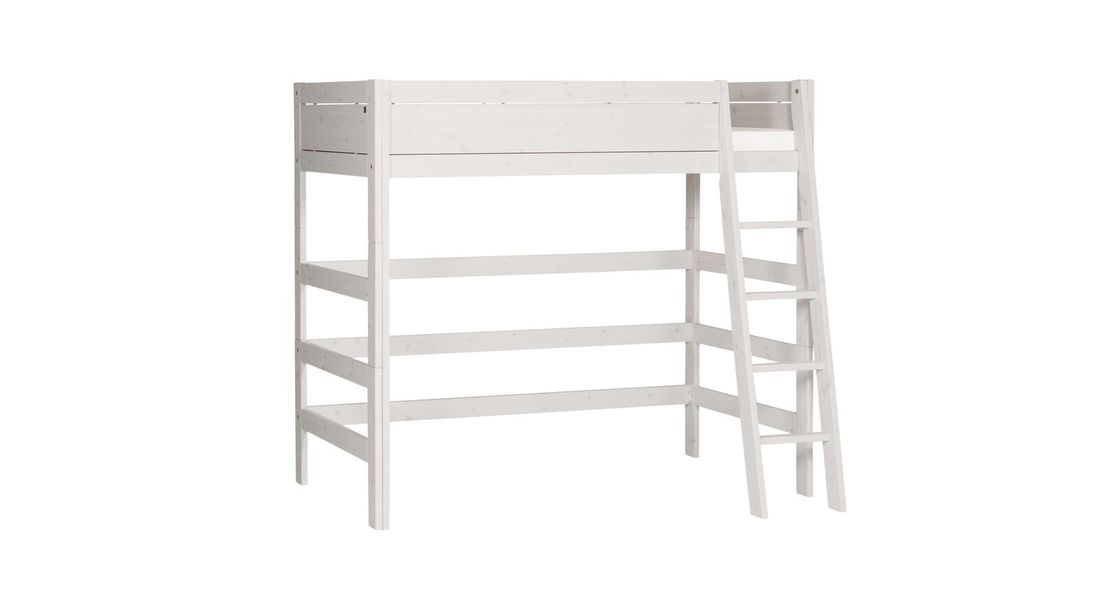 LIFETIME Hochbett Original Kiefer Massivholz mit Lattenrost