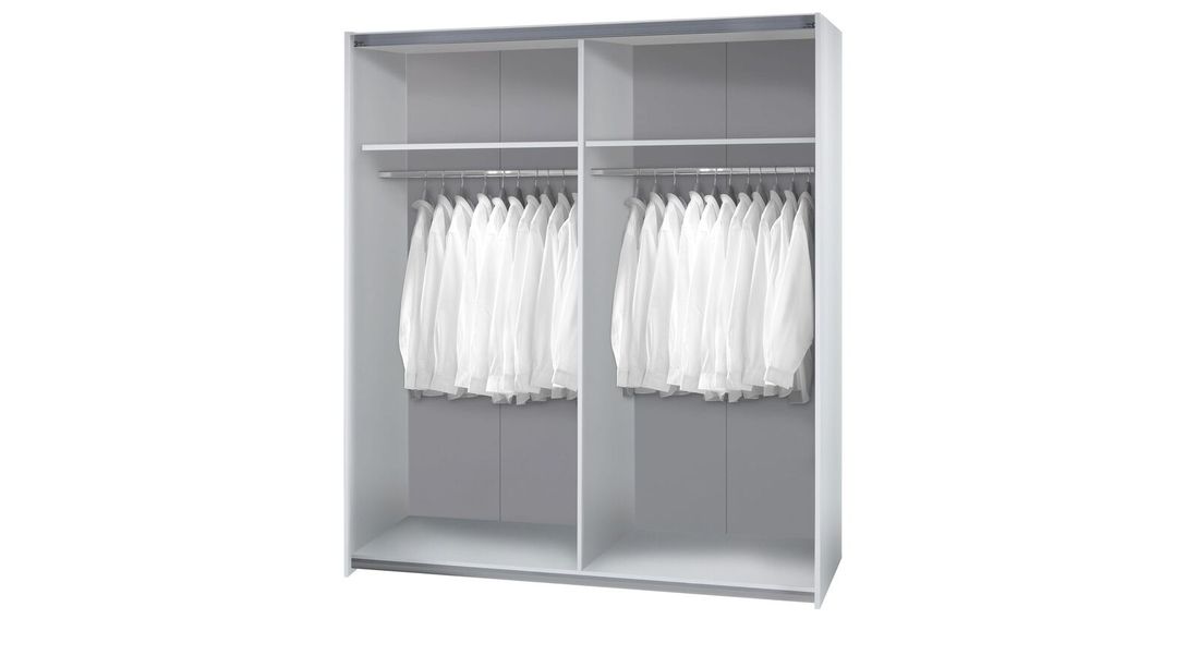 Schwebetüren-Kleiderschrank Salina mit Spiegel