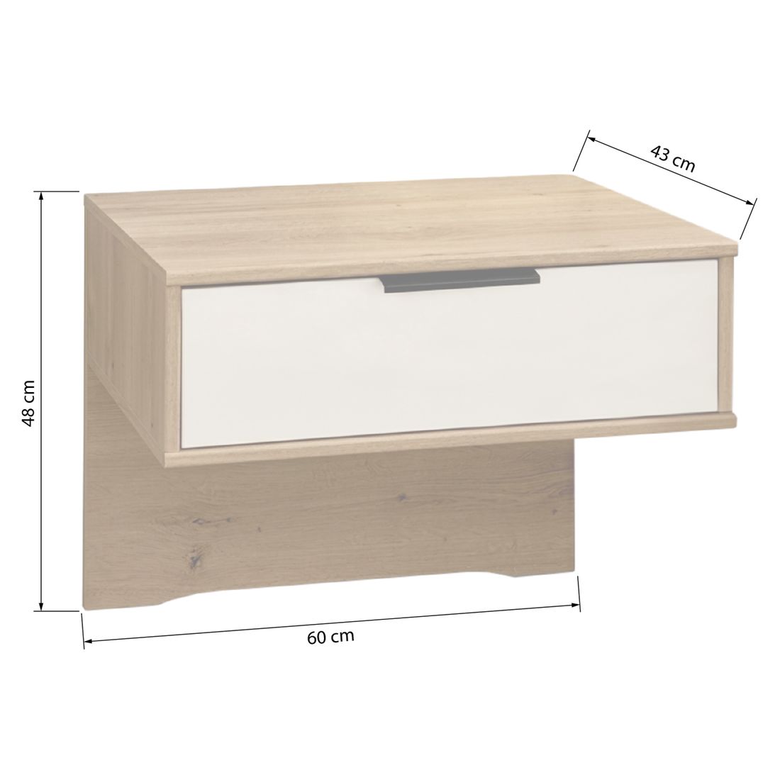 Interliving Schwebenachttisch 1034 Eiche Dekor
