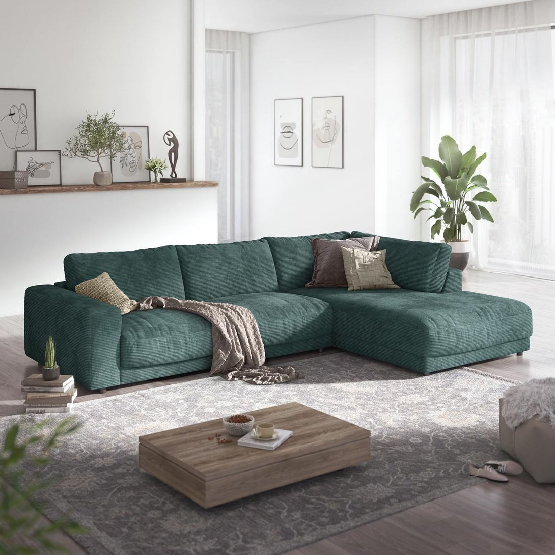 HOMELIV. Ecksofa Bahia 325x225x85cm