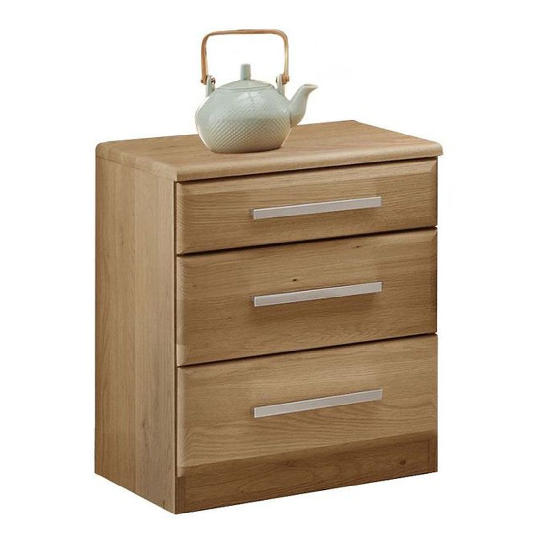 Nachttisch Hazleton Eiche teilmassiv H 50cm