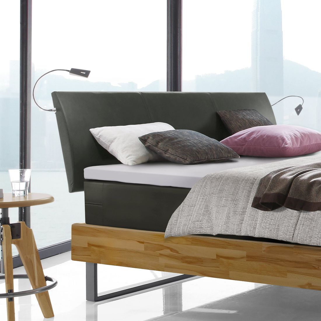 Boxspringbett Agia Buche Massivholz