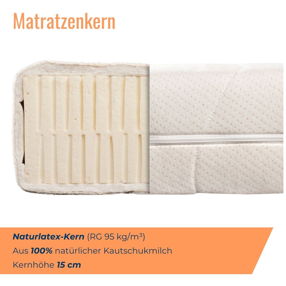 Naturlatex-Matratze orthowell bio XXL