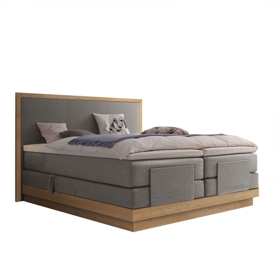 Hasena Elektro-Boxspringbett Elegant mit Kopfteil San Pietro